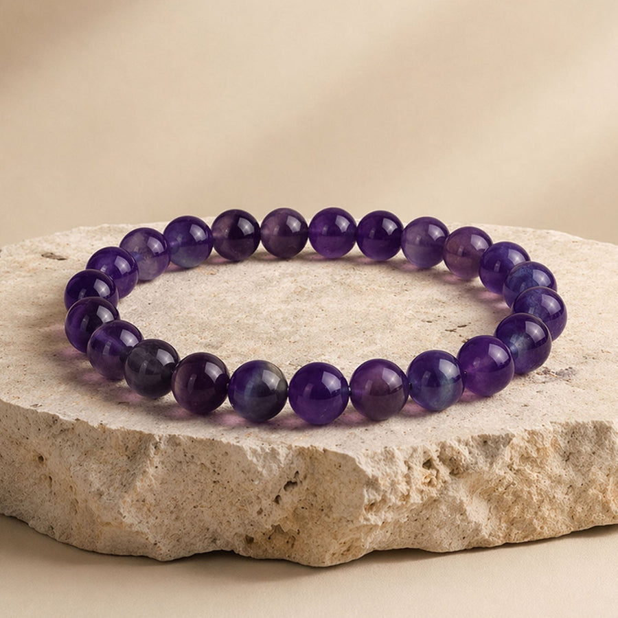 Wellness Amethyst Natural Stone Bracelet