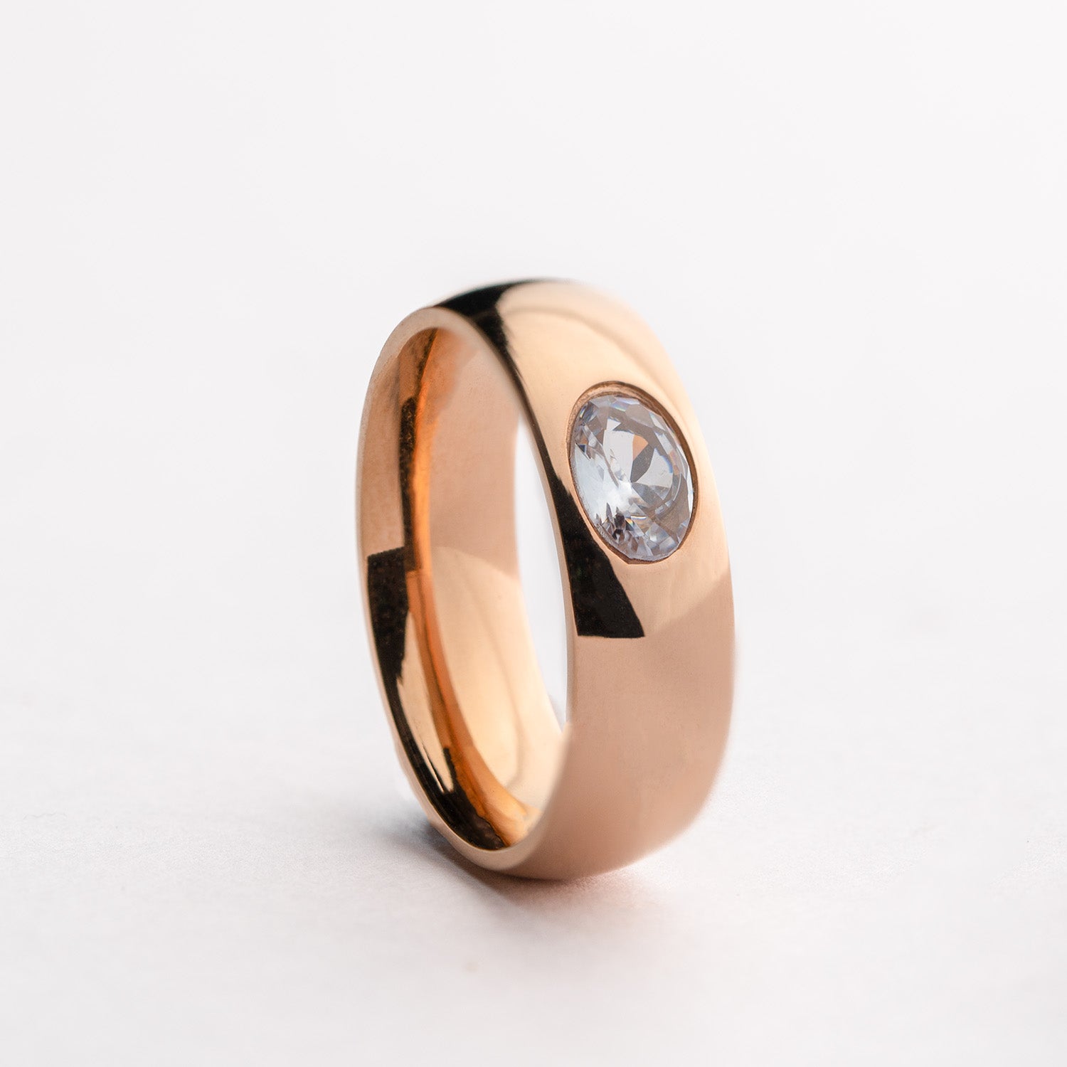 Rose Gold Diamond Statement ring