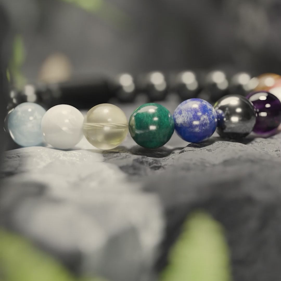 Ultimate 11 Chakra Natural Stone Bracelet with Magsnap 2
