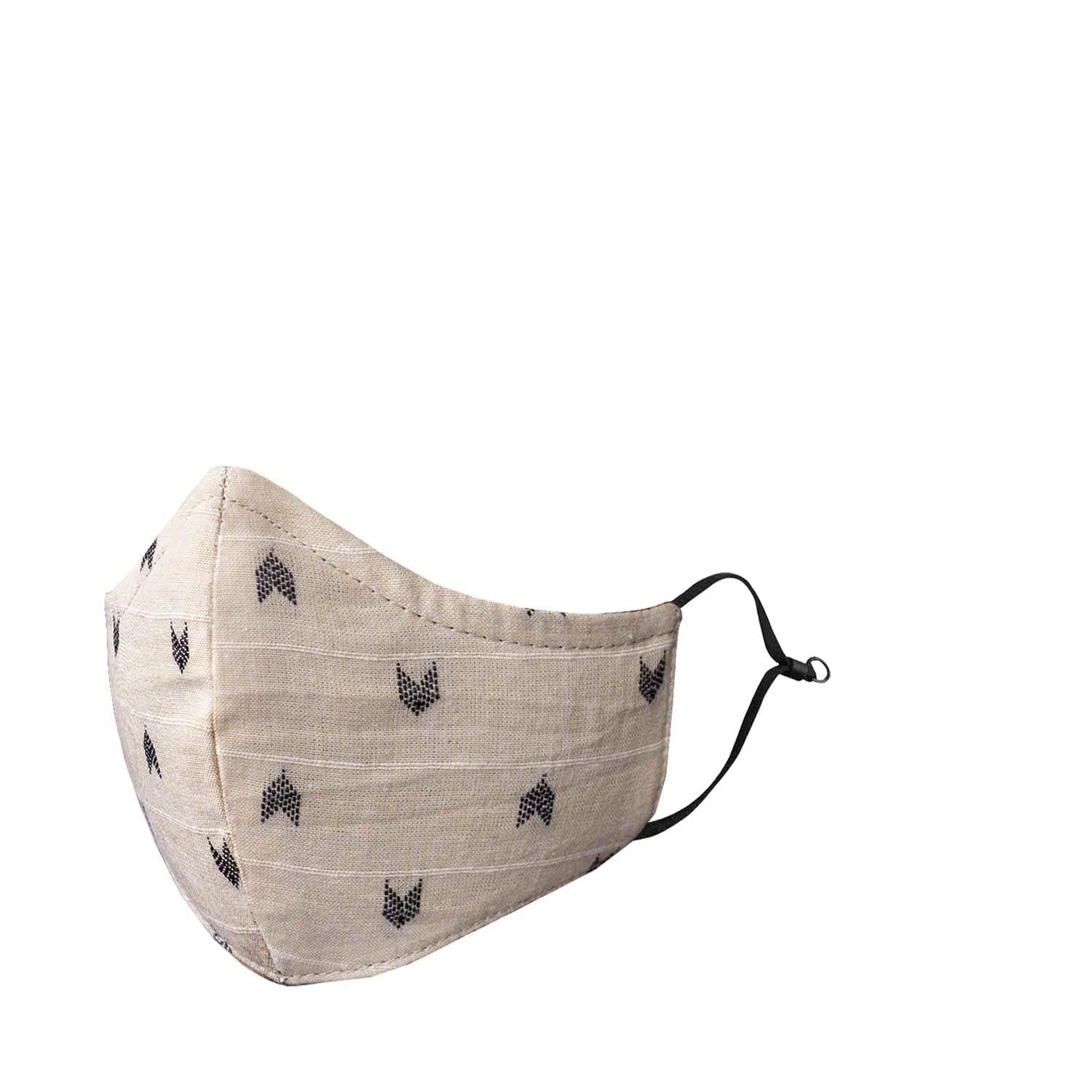 Beige Arrow Head Kids Cotton Aero Mask